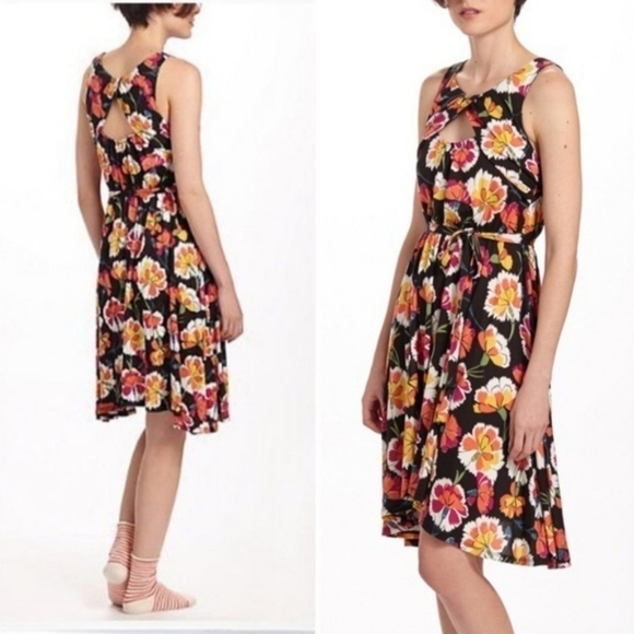Lilka anthropologie azalea burst floral dress - Picture 1 of 7